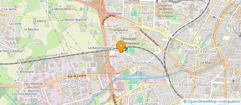 localisation de l'entreprise BED  RENNES