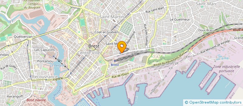 localisation de l'entreprise BED & DESK à BREST