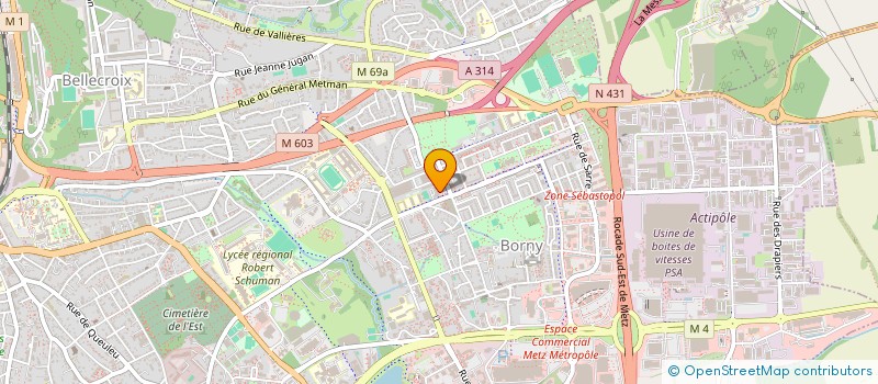 localisation de l'entreprise BED ER  METZ