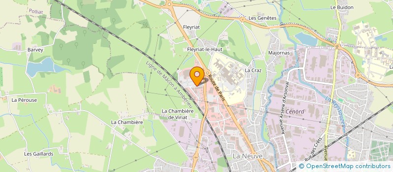 localisation de l'entreprise BED EURL à VIRIAT