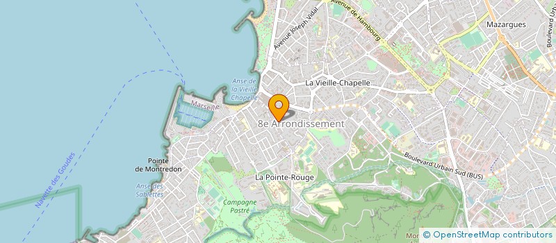localisation de l'entreprise BED'N BASTIDE à MARSEILLE