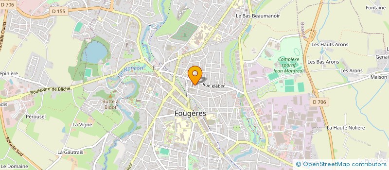 localisation de l'entreprise BED & SERVICES  FOUGERES