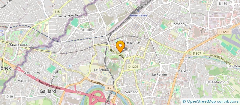 localisation de l'entreprise BEDA à ANNEMASSE