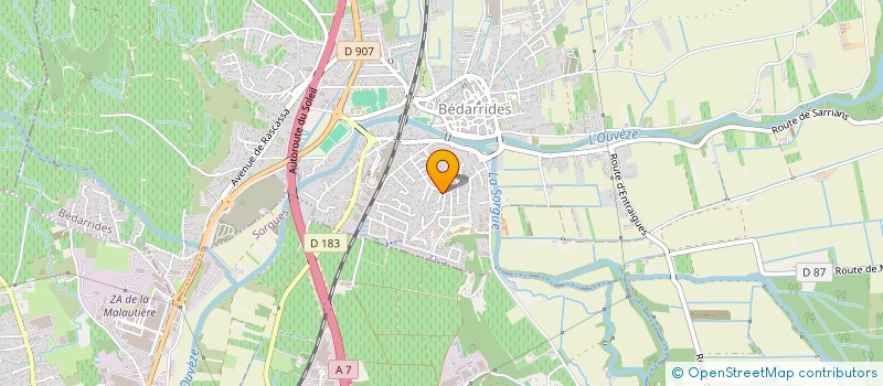 localisation de l'entreprise BEDABOX  BEDARRIDES