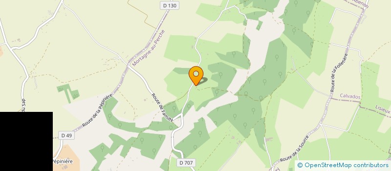 localisation de l'entreprise BEDAN à SAINT AUBIN DE BONNEVAL