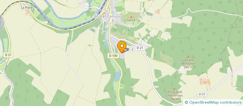 localisation de l'entreprise BEDANN  CHATEL-CENSOIR