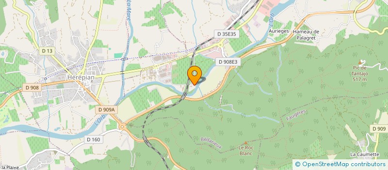 localisation de l'entreprise BEDARIEUX TEXTILE  BEDARIEUX