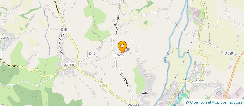 localisation de l'entreprise BEDECARRATZ à SAINT-PALAIS