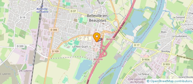 localisation de l'entreprise BEDEGA  BELLEVILLE-EN-BEAUJOLAIS