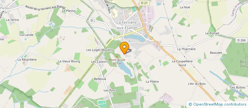 localisation de l'entreprise BEDEL D ET GAUTRUN D à LA FERRIERE-AUX-ETANGS