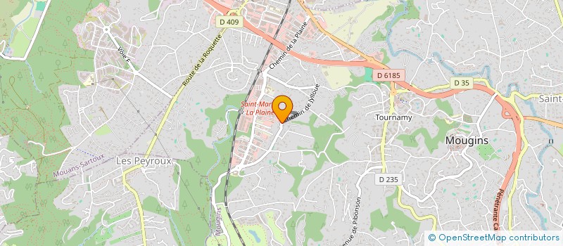 localisation de l'entreprise BEDEL JARDINIER ELAGUEUR à MOUGINS