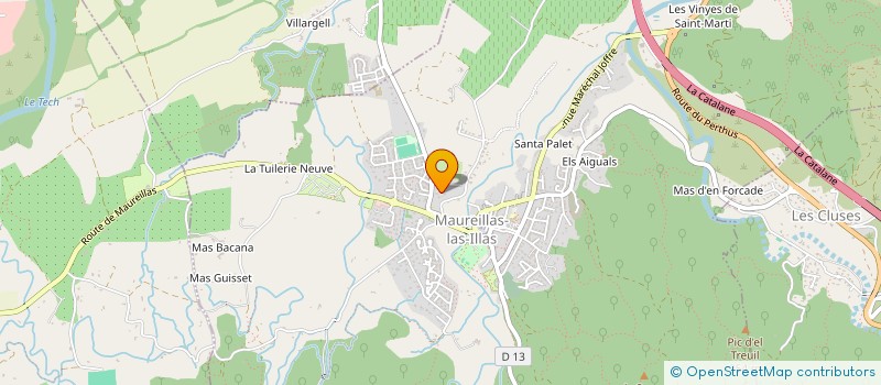 localisation de l'entreprise BEDELTOUR  MAUREILLAS-LAS-ILLAS