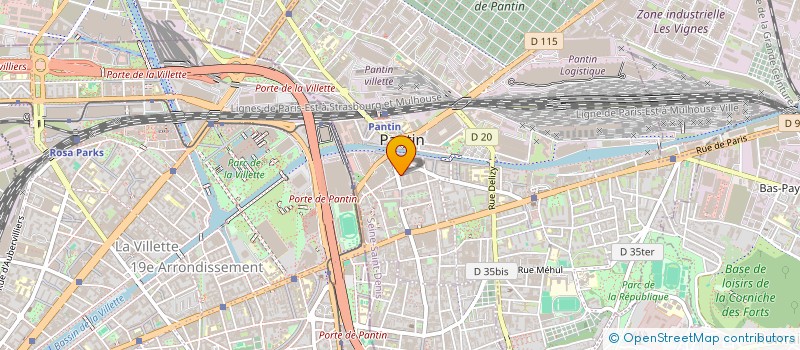 localisation de l'entreprise BEDEM à PANTIN