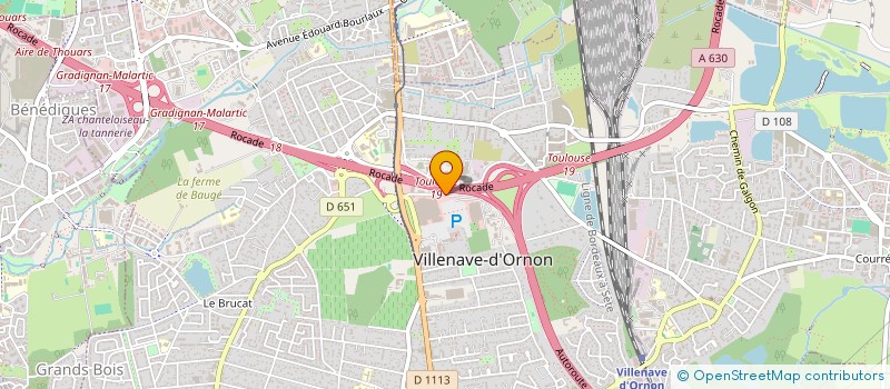 localisation de l'entreprise BEDEMAT à VILLENAVE D ORNON