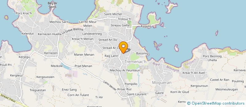 localisation de l'entreprise BEDG CLUB  PLOUGUERNEAU