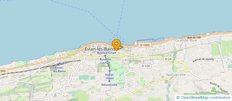 localisation de l'entreprise BEDIER BATIMENT CHAUFFAGE  EVIAN-LES-BAINS