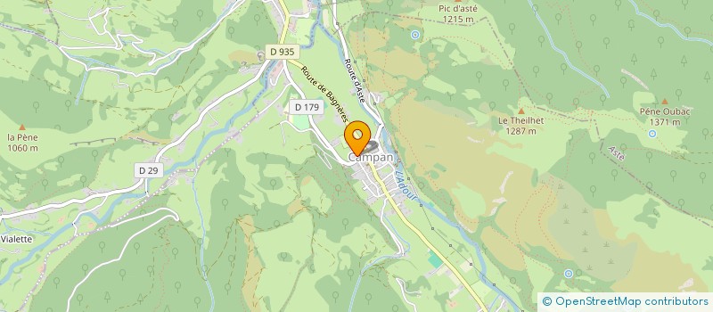 localisation de l'entreprise BEDIN JP  CAMPAN