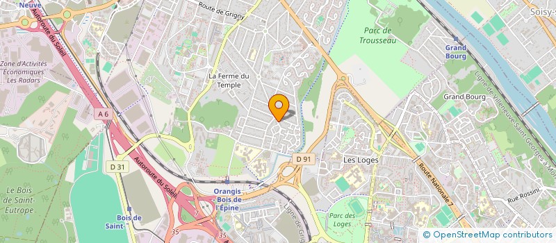 localisation de l'entreprise BEDJAOUI LEFEVRE SAUVAGE à RIS-ORANGIS