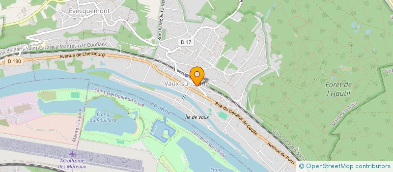 localisation de l'entreprise BEDLOC à VAUX-SUR-SEINE