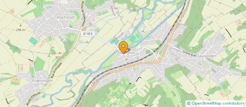 localisation de l'entreprise BEDO  ZILLISHEIM