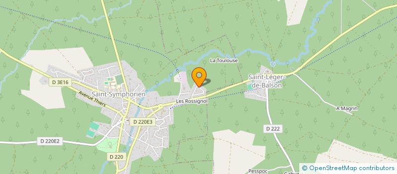 localisation de l'entreprise BEDOREL  SAINT-SYMPHORIEN