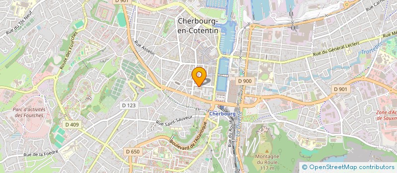 localisation de l'entreprise BEDOS TRANQUART à CHERBOURG-EN-COTENTIN