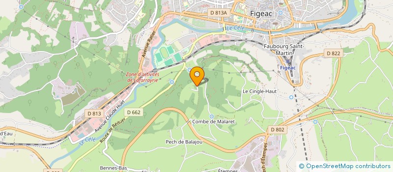 localisation de l'entreprise BEDOU  FIGEAC