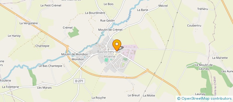 localisation de l'entreprise BEDOUET à BAZOCHES-SUR-HOENE