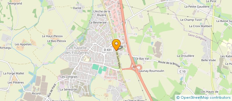 localisation de l'entreprise BEDOUIN  LA CHAPELLE-DES-FOUGERETZ