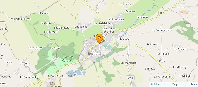 localisation de l'entreprise BEDOUIN CPE ENR  BECHEREL