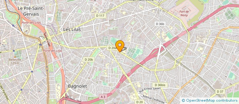 localisation de l'entreprise BEDRANE BELAI à BAGNOLET