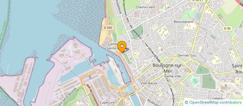 localisation de l'entreprise BEDRANE PLOMBERIE à BOULOGNE-SUR-MER