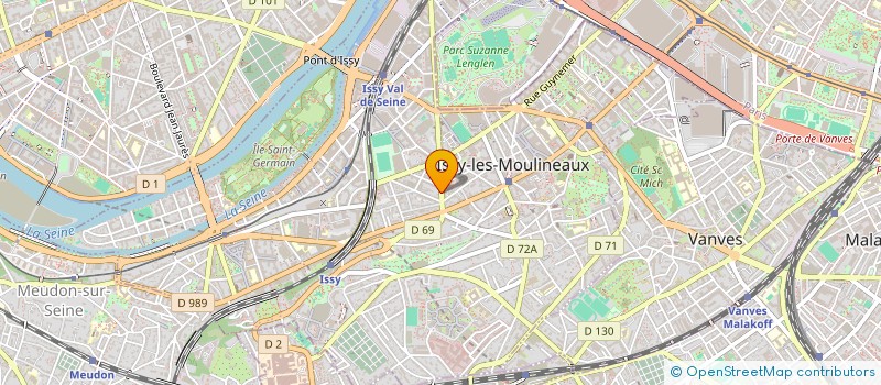 localisation de l'entreprise BEDROS à ISSY-LES-MOULINEAUX