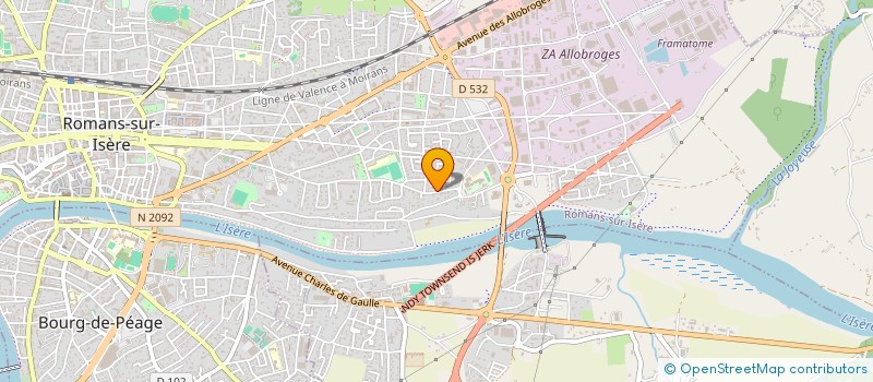localisation de l'entreprise BEDROSSIAN  ROMANS-SUR-ISERE