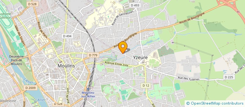 localisation de l'entreprise BEE à YZEURE