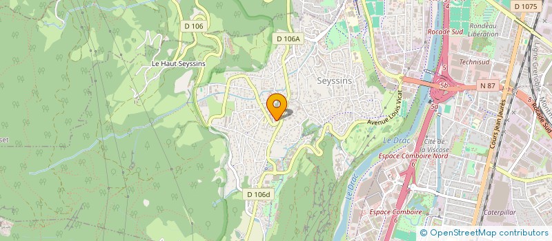 localisation de l'entreprise BEE à SEYSSINS