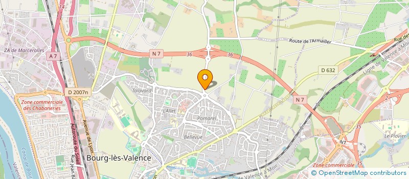 localisation de l'entreprise BEE A LIVE à BOURG-LES-VALENCE