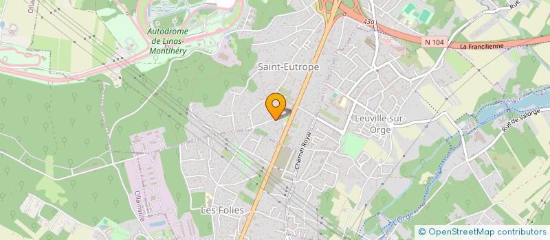 localisation de l'entreprise BEE CARE à LINAS