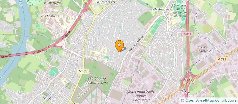 localisation de l'entreprise BEE & CIE à CARQUEFOU