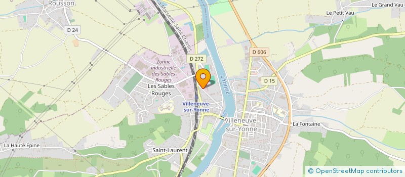 localisation de l'entreprise BEE COMMUNICATION  VILLENEUVE-SUR-YONNE