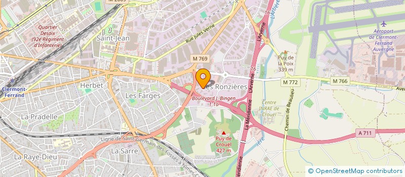 localisation de l'entreprise BEE-I  CLERMONT-FERRAND