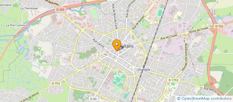 localisation de l'entreprise BEE SERVICES à CHALLANS