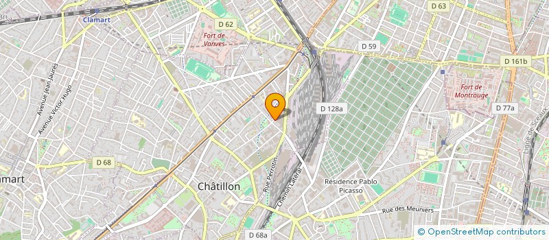 localisation de l'entreprise BEE STRUCTURE INTERNATIONALE  CHATILLON