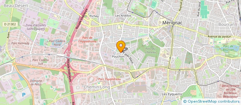 localisation de l'entreprise BEE TO B  MERIGNAC