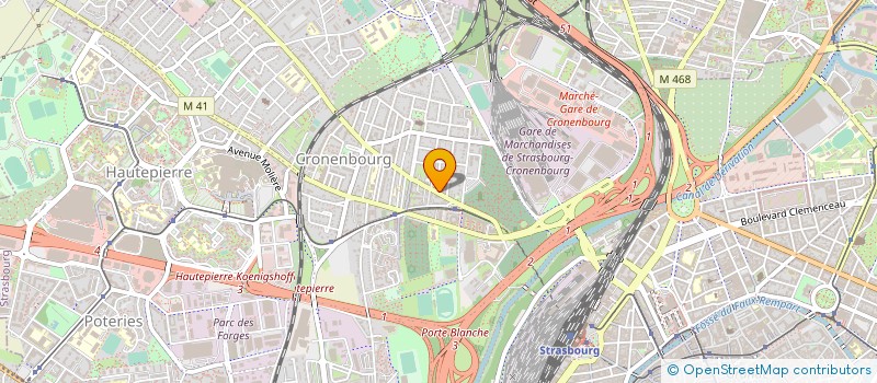 localisation de l'entreprise BEE VRAC à STRASBOURG