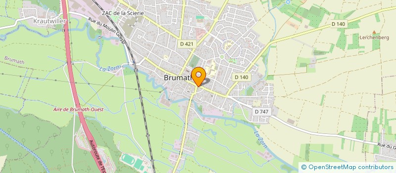 localisation de l'entreprise BEEBIZ  BRUMATH