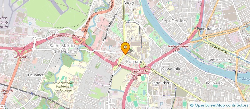 localisation de l'entreprise BEEC ENVIRONNEMENT ET CARTOGRAPHIE à TOULOUSE