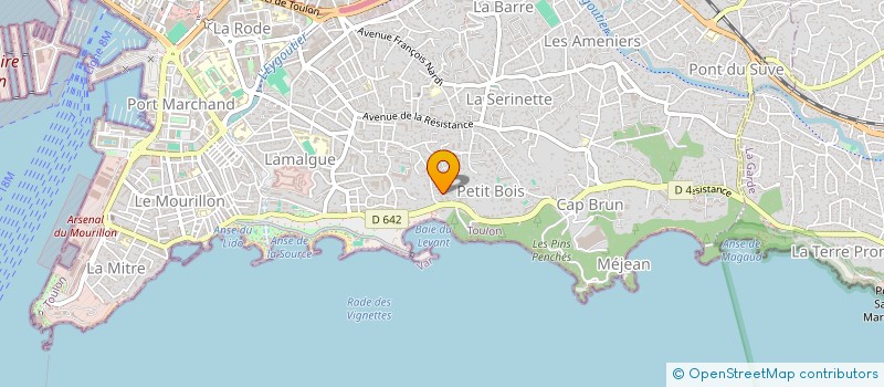 localisation de l'entreprise BEECEE  TOULON