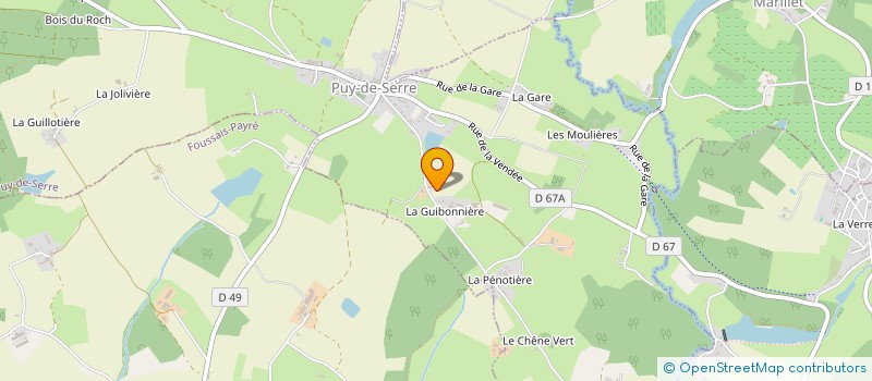 localisation de l'entreprise BEECHES  PUY-DE-SERRE