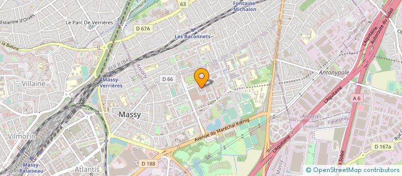 localisation de l'entreprise BEEFOOD à MASSY
